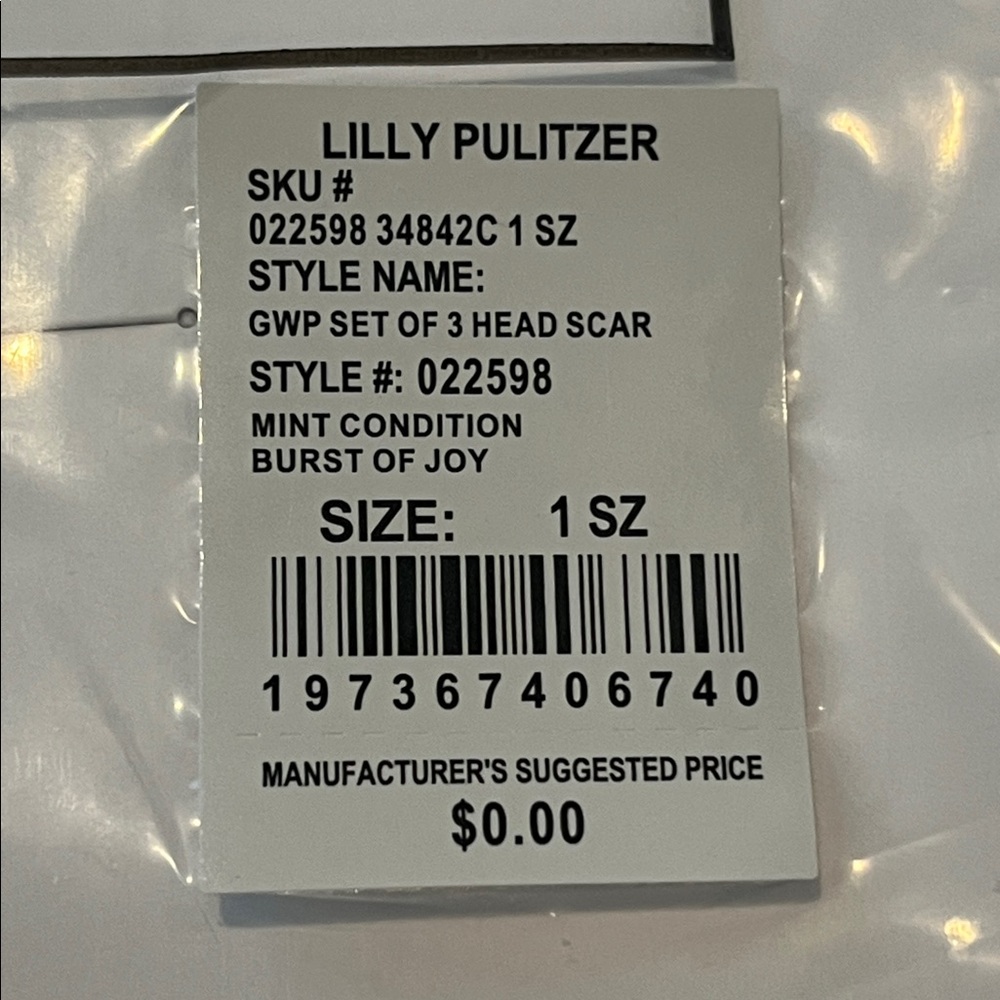 Lilly Pulitzer Head Scarf Set - Picture 7 of 7